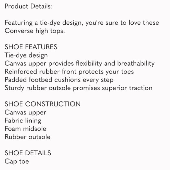 Converse All-Star Chuck Taylor Lilac Tie Dye High Top Sneakers - Picture 9 of 9